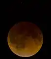 美國新墨西哥州伯納利歐縣阿爾伯克基的月全食,時間為07:49 UTC