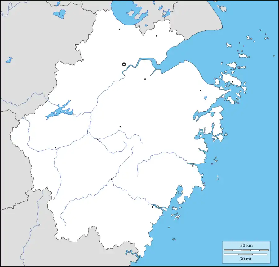 米筛浪在浙江的位置