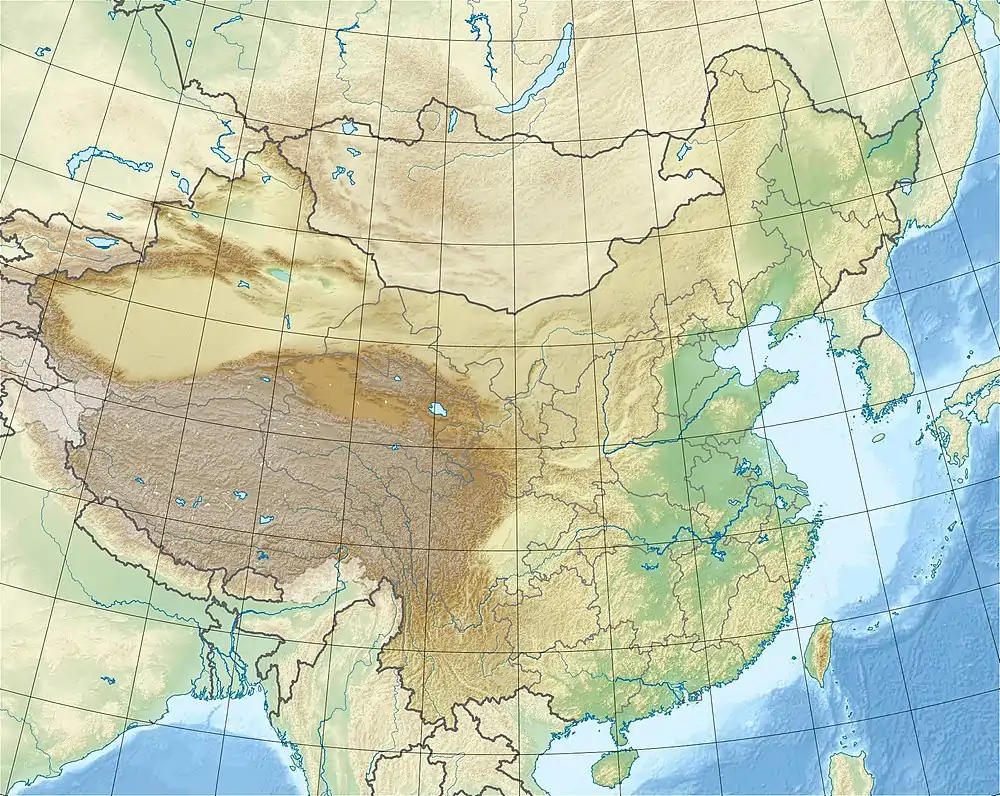 客兰水库在中國的位置