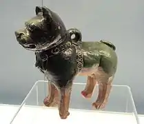東漢緑釉陶器,陶胎低溫釉