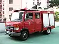 香港消防處一輛以Vario 814D改裝而成的泵水型輕型泵車。