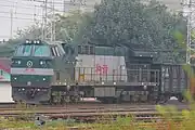 京原线上行方向的货运列车（HXN5牵引）