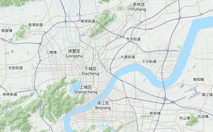 北新关在杭州市的位置