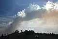 燃燒含水的木料,如發生山火,生成的煙是白色的