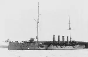 筑摩号防护巡洋舰,摄于1912年