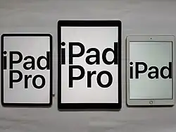 iPad和iPad Pro(正面)