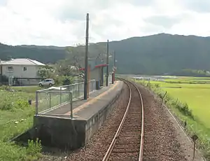 若井站月台,2007年9月2日攝。