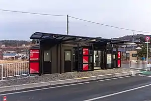 BRT候車亭(往盛車站方向,2018年12月攝)