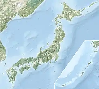 槍岳在日本的位置