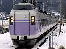 E351系「超級梓」號特急列車(海之口車站 2007年1月)