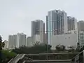 葵盛東邨部分樓宇,包括圖中當時仍未拆卸的第12座(2007年3月)