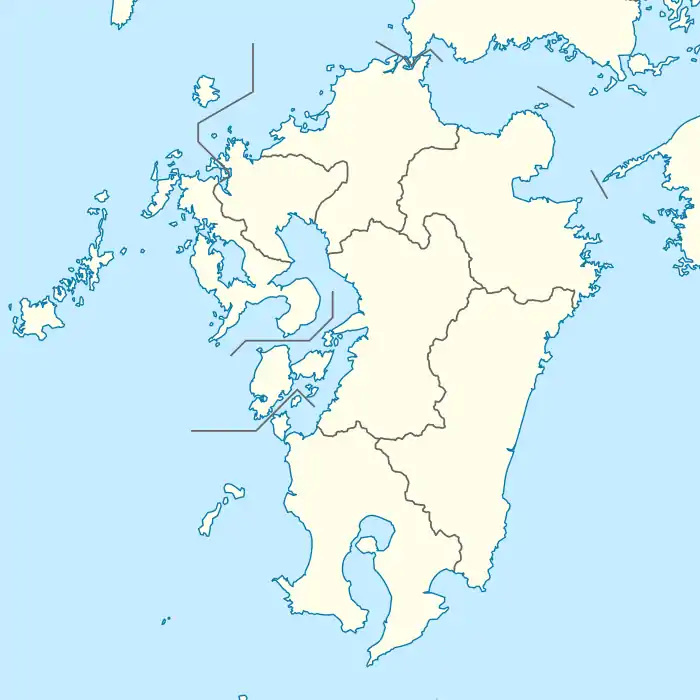 Map showing the location of 佐多岬