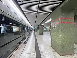 樂富站月台（2022年4月）