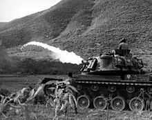 裝有火焰噴射器的M60巴頓,1966年1月,越南。
