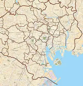 百人町在東京都區部的位置