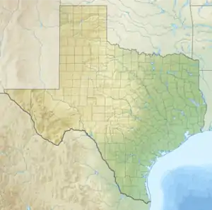 Lucas Gusher, Spindletop Oil Field在德克薩斯州的位置