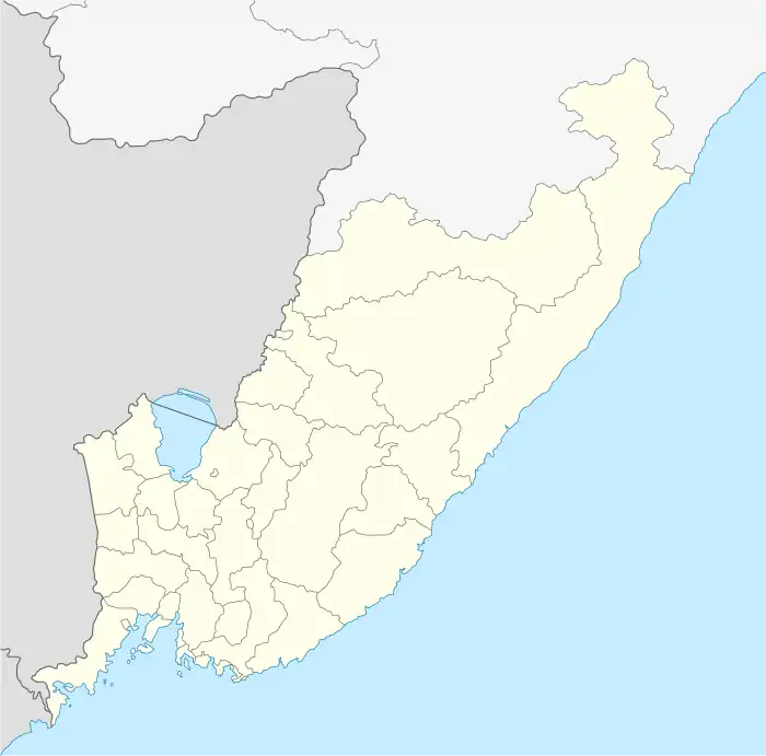 淤泥河在滨海边疆区的位置