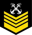 中華民國海軍資深上士臂章(任上士滿10年)