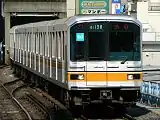 01系第38編組以VVVF變頻器控制,1997年溜池山王站啟用時使用。(此編組已經成為廢車)