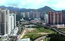 比較後期的將軍澳新市鎮,攝於2006年