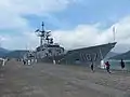2013年中正軍港營區開放活動，停泊12號碼頭的子儀軍艦。