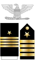 美國海軍上校肩章、袖章及配章