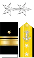 美國海軍少將(RADM)肩章及袖章